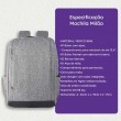 MOCHILA EXECUTIVA PARA NOTEBOOK WOOCH MILÃO CINZA